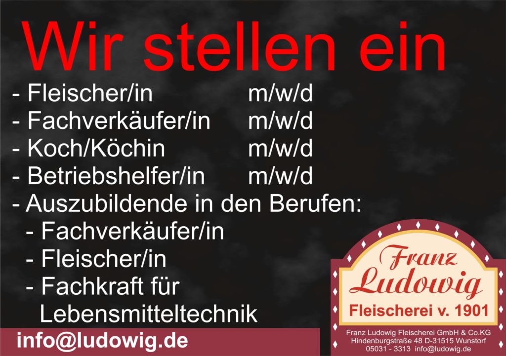 Jobs bei Ludowig 2021